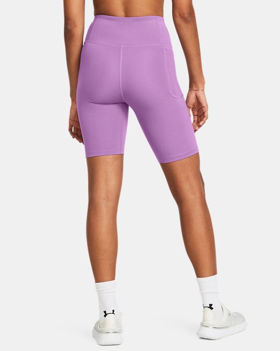 Shorts de ciclismo UA Motion para mujer, Purple, pdpMainDesktop image number 1
